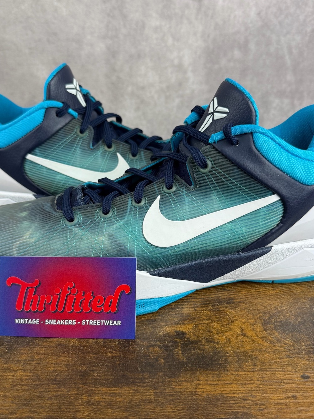 Nike Zoom Kobe 7 System Shark Size 11 488371-401 Blue Men’s Basketball Shoes OG